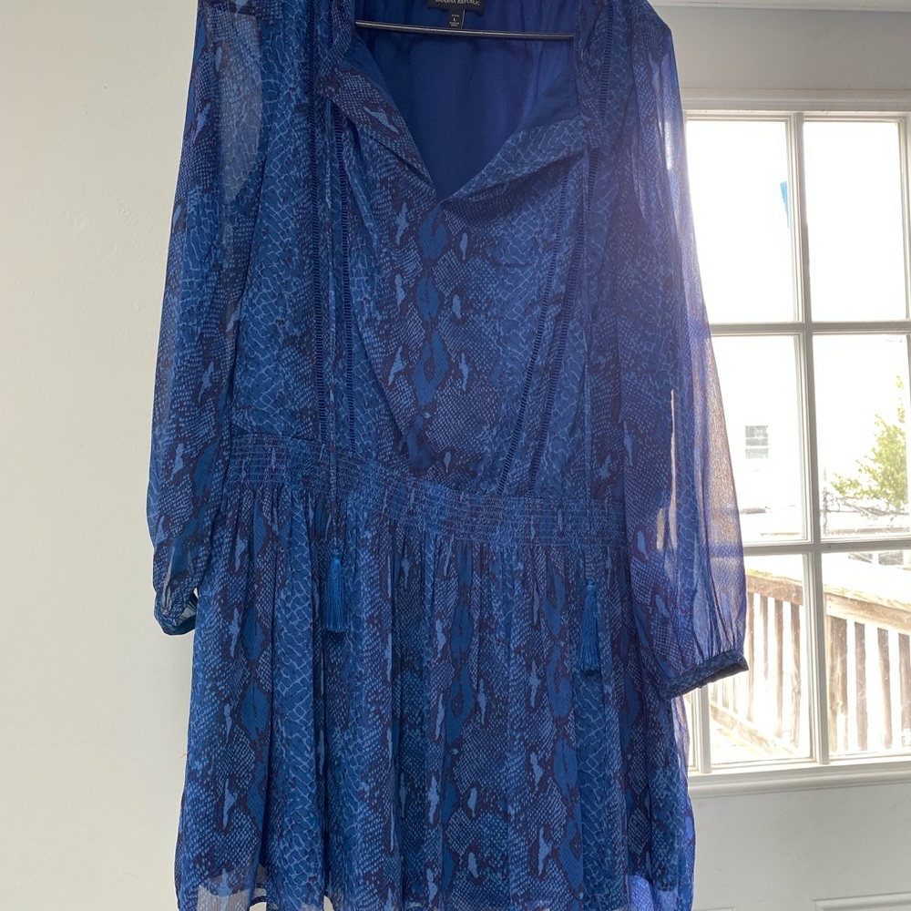 Above knee snakeskin dress